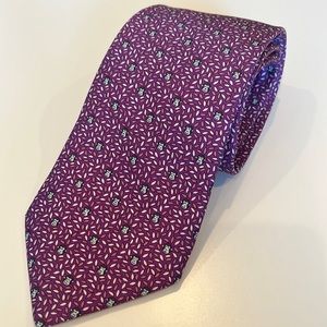 HERMES Monkey and Leaves Tie